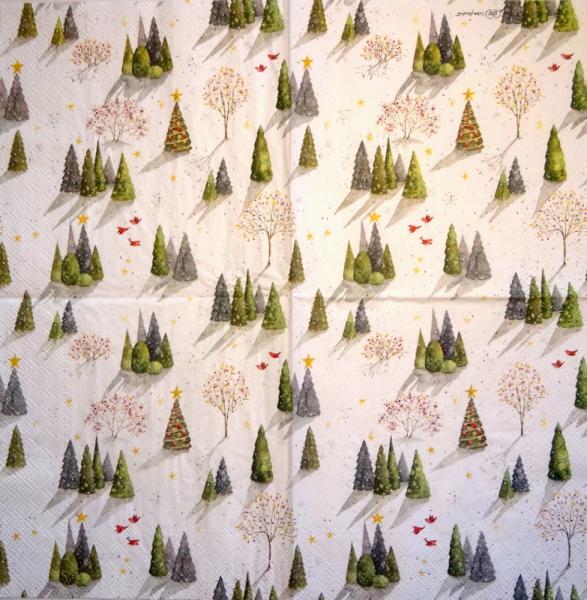 195 Christmas Flowers - 3-ply (red) - Ihr